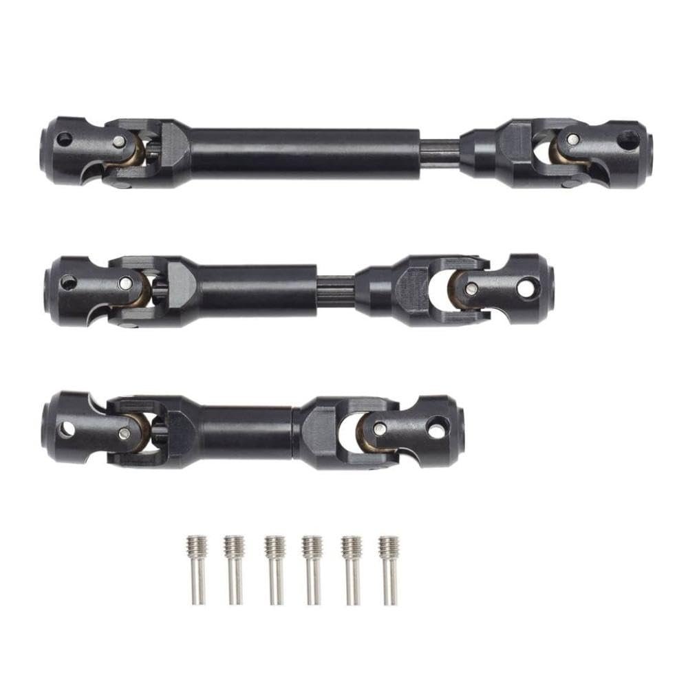3Pcs Metal Driveshaft Compatible With RC Car Parts TRX6 TRX-6 G63 6X6 1 10 Scale Models