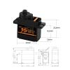9g mini Clutch servo Motor for 450 Helicopter SCX24 view 2