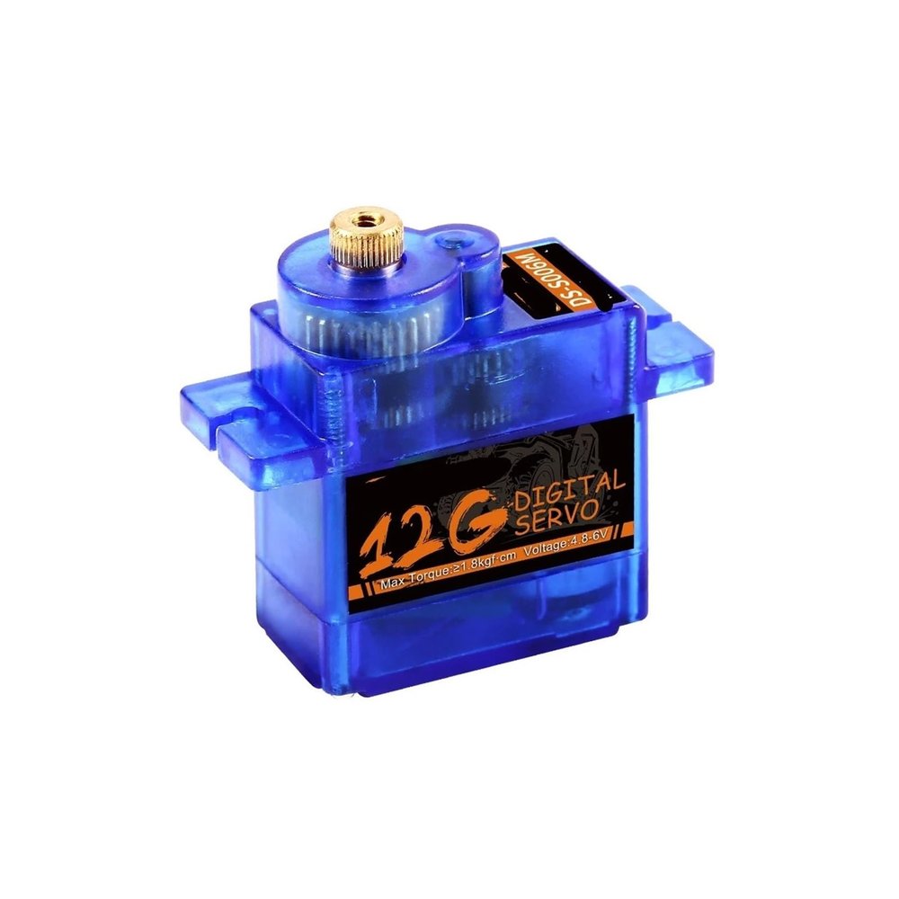 Blue 8g 9g 12g Digital Servo 1.5kg Torque High Precision with Mounting Arm Kit(12g with Mount)