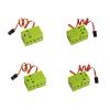 4pcs 0.7kg 360 Degree Continuous Rotation servo 4.8V-6V PWM Control(4pcs servo) view 1