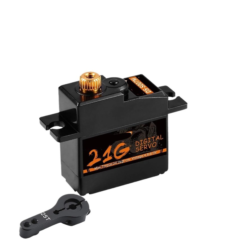 17g 21g Mini Servo Metal/Plastic Gear JST 1.5 for 144001 144010 1:14 1:18 1:16(21g JST1.5 5 Wire)