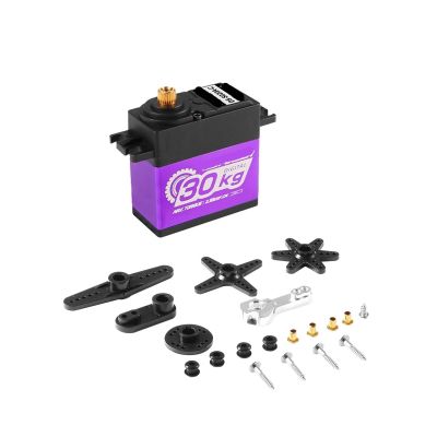 20KG 30KG Servo Metal Gear Waterproof Servo Suitable for 1/8 1/10 300 Degrees(30KG 180 Degree PU)