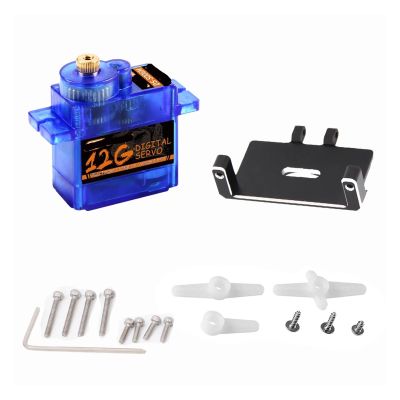 12g Metal Gear Servo 1.5kg Torque High Precision with Mounting Arm Kit(12G Servo)