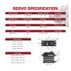 A81CHL 50KG Steel Gear 180 HV Ironless Programmable Digital STD Servo Motor for 1/8(A81CHL 50kg Servo) view 3