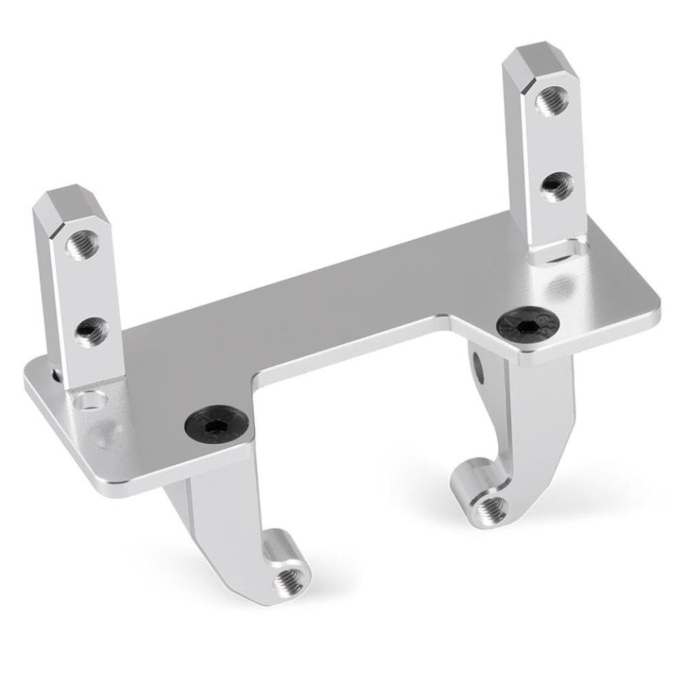 Aluminum Metal Servo Mount Stand Compatible with RC Car Models 1 10 Scale II 90046 (Silver)