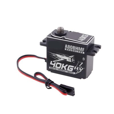 Servo A80BHMF 40 kg Programmable Steel + Gear Digital Brushless Standard Servo for 30-200CC(A80BHMF 40kg Servo)
