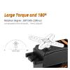 1/5/10/20pcs 15KG High Torque Metal Gear Low Profile servo Suitable for 1/8 1/10(20PCS 180 Degree) view 3