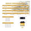 B53DHN Fast 20KG Gear High Voltage Programmable Digital DC Servo Motor(B53DHN 20kg Set3) view 2