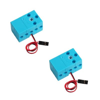 0.7KG 360 4.8-6V Continuous Rotation Slow Speed Motor Steering Gear Double Output Shaft High Torque Blue(10pcs)