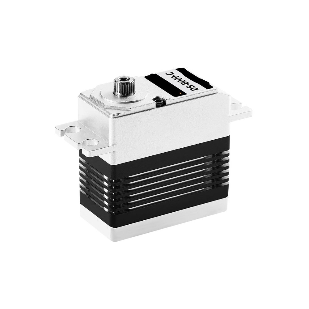 30KG brushless servo Metal housing Gear Waterproof servo high Voltage servo Suitable for 1/8 1/10(Black)