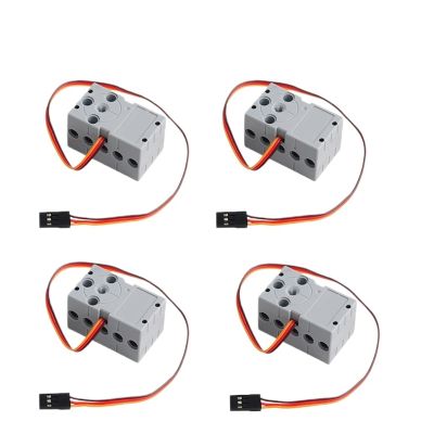 2/4/8 pcs 360 2KG Servo Programmable Mini Servo Dual Output Shaft(Gray,8pcs Servo)