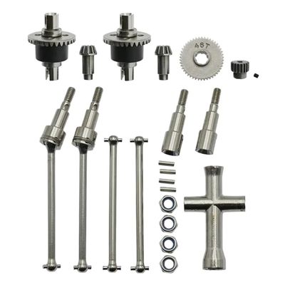 16101 16102 16103 16201 16101 Pro 16102 Pro Metal Differential and Drive Shaft Set 1/16 RC Car Upgrade Parts Accessories