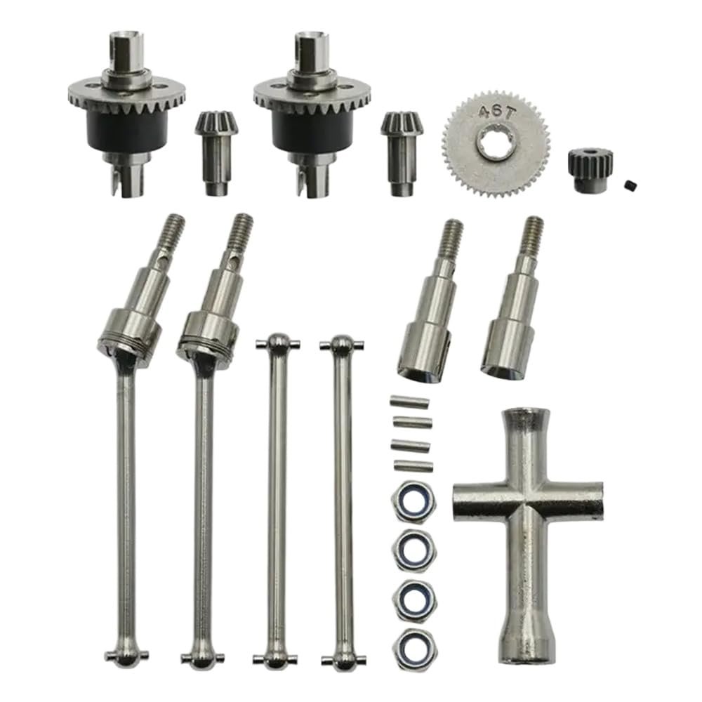 16101 16102 16103 16201 16101 Pro 16102 Pro Metal Differential and Drive Shaft Set 1/16 RC Car Upgrade Parts Accessories
