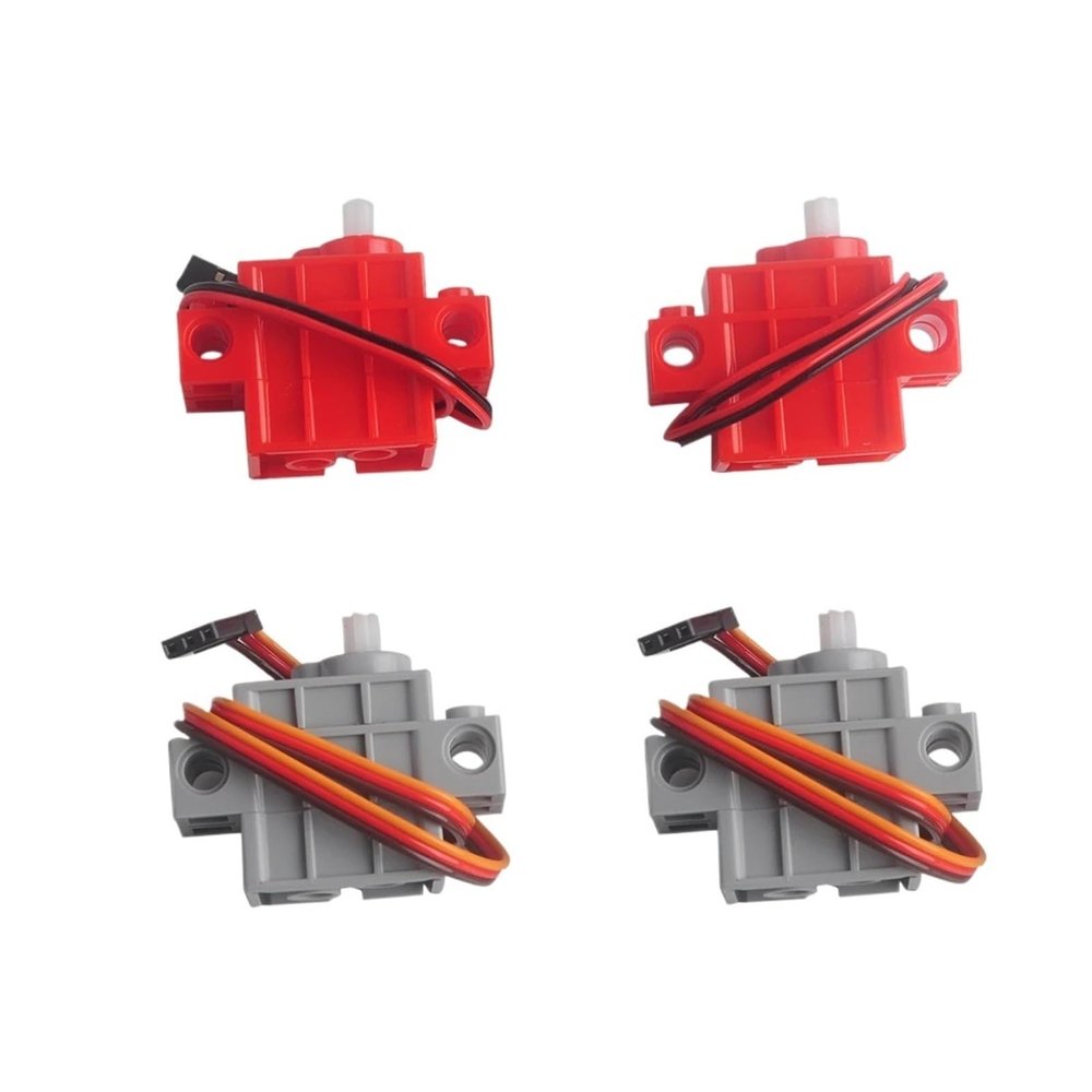 4/8/12PCS 270 Degree Grey servo/red Gear Motor with Wire(4pcs servo)