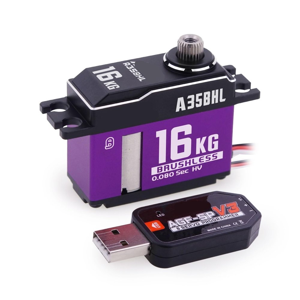 A35BHL A35CHM A35BHM 16KG 12.5KG 8.5KG High Torque Speed HV Programmable Brushless Coreless Servo(A35BHL 16kg Set1)