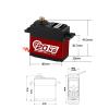 20KG Digital Servo Metal Gear Waterproof Servo Suitable for 1/8 1/10 TRX4 TRX6 Scx10 104001 view 2