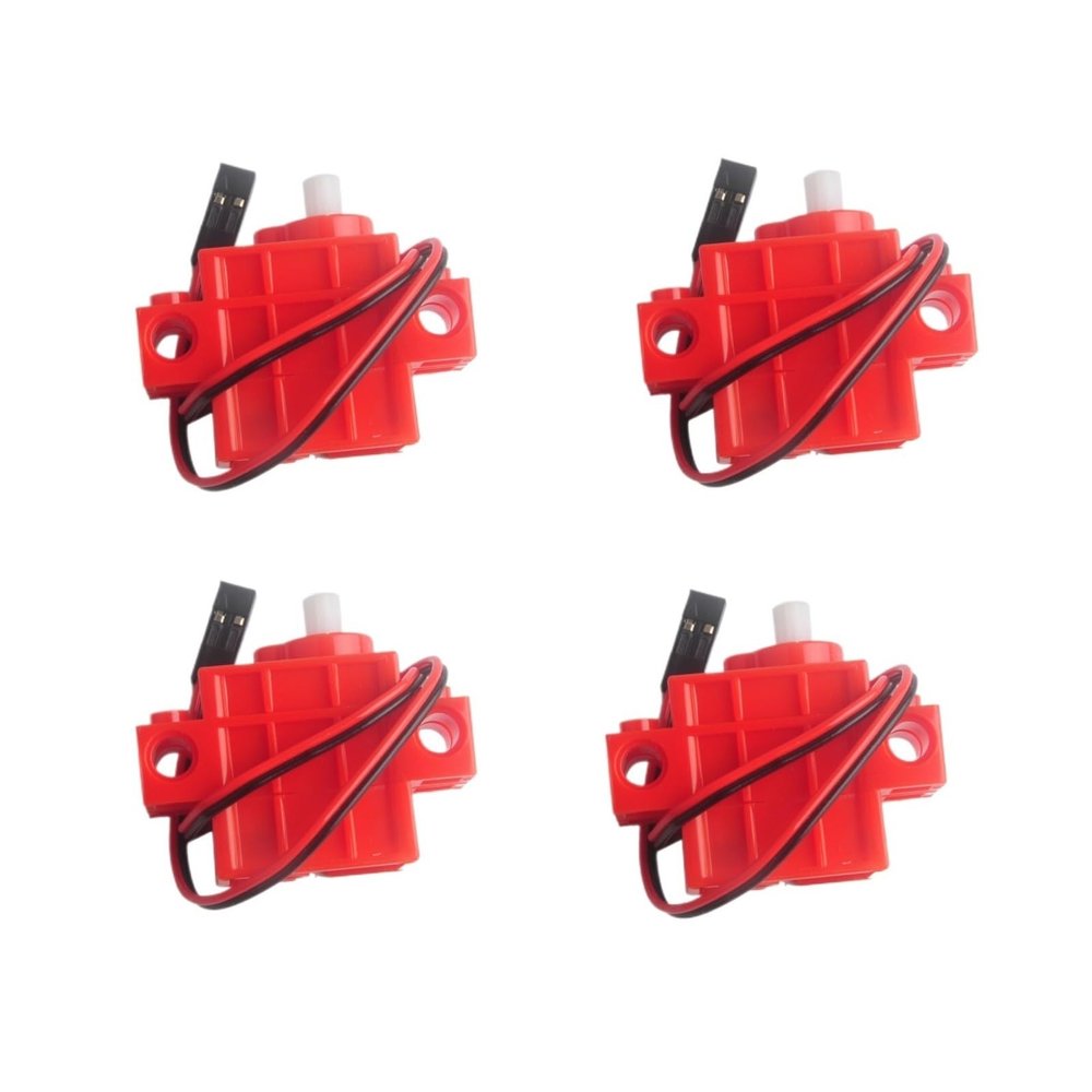 4pcs 270 servos/red Gear Motors to Rotate The servos(4 X Servo-01)