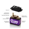 30KG Digital Servo Metal Gear Waterproof Servo Suitable for 1/8 1/10 TRX4 TRX6 Scx10 104001 360 Degree view 3