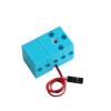 0.7KG 360 4.8-6V Continuous Rotation Slow Speed Motor Steering Gear Double Output Shaft High Torque Blue(1pc) view 1