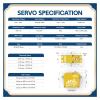 A81BP Waterproof Servo 55KG High Torque 0.087 sec Metal Gear Brushless Standard Digital Servo Suitable for 1/8 1/10(Only USB AGF-SPV3) view 2