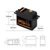 1/5/10/20pcs 9KG Digital Metal Gear Waterproof Servo Suitable for 1/8 1/10 Wltoys 104001 TRX4 SCX10 Yk4102 Mn99s Mn86 12428(5PCS 9KG) view 2