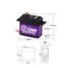 30KG Digital Servo Metal Gear Waterproof Servo Suitable for 1/8 1/10 TRX4 TRX6 Scx10 view 2