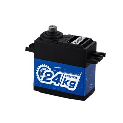 Brushless Servo Motor Metal Gear Digital Servo 17g 20kg 30kg Suitable for 144001 12428 RC 1/8 1/10 1/14(24kg Coreless BU)
