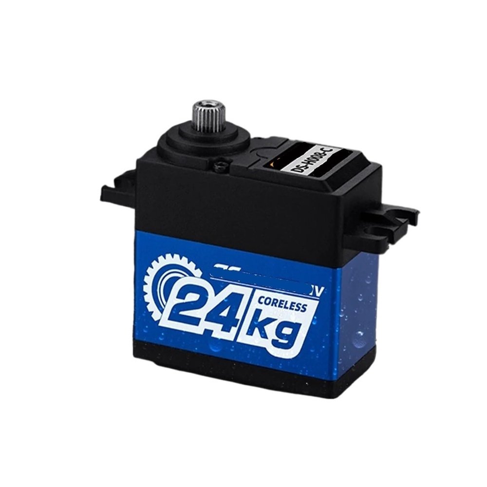 Brushless Servo Motor Metal Gear Digital Servo 17g 20kg 30kg Suitable for 144001 12428 RC 1/8 1/10 1/14(24kg Coreless BU)