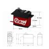 Brushless Servo Motor Metal Gear Digital Servo 17g 20kg 30kg Suitable for 144001 12428 RC 1/8 1/10 1/14(24kg Coreless BU) view 3