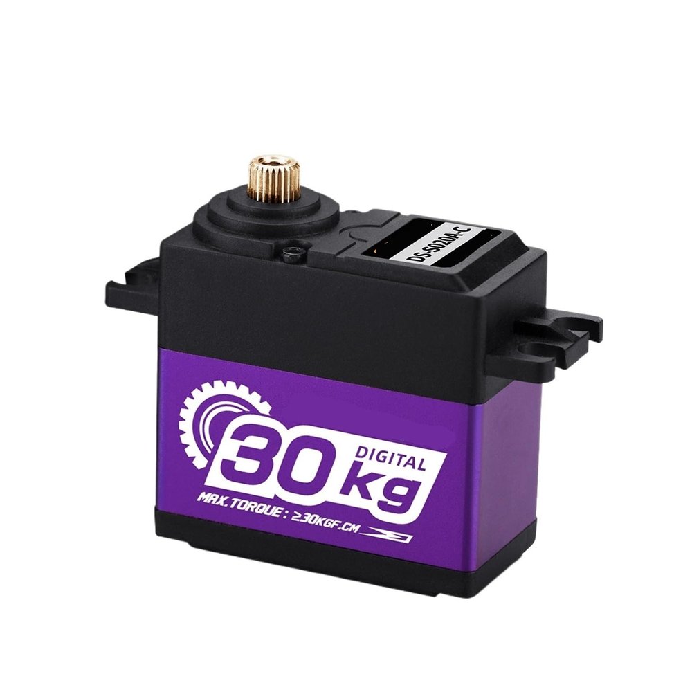 20KG 30KG Digital Servo Metal Gear Waterproof Servo Suitable for 1/8 1/10 TRX4 TRX6 Scx10(30KG 300 Degree)