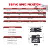 A80BHSF HV 36KG High Torque High Torque Digital Brushless Standard Programmable Servo Suitable for 30-200CC(A80BHSF 36kg Set2) view 2