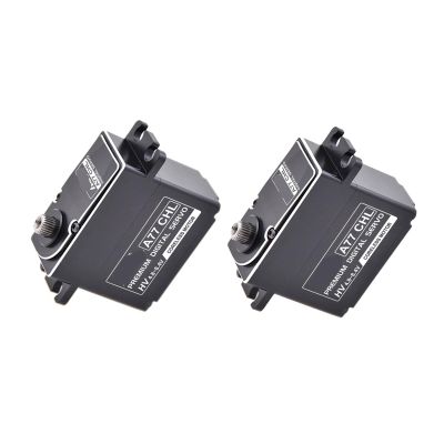24KG Digital Servo A77BHL Steel Gear 8.4V High Voltage Brushless Servo Motor Suitable for 1/10(A77CHL 15KG x2pcs)