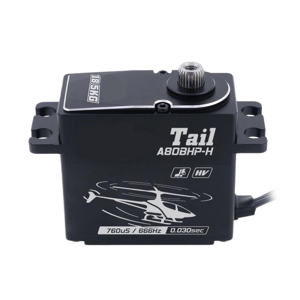 A80BHP-H Metal Gear HV High Speed 0.03 sec 18.5 kg Brushless Digital Servo Suitable for RC 570-800 Dimensions(A80BHP-H Tail)