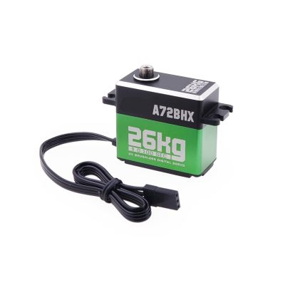 2 Pcs A72BHX 26KG High Torque High Speed High Voltage Brushless Metal Gear Digital Steering Servo Motor for 1/10(Green)