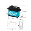 20KG Digital servo Metal Gear Waterproof servo Suitable for 1/8 1/10 view 2