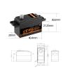15KG High Torque Metal Gear Digital Low Profile Servo 300 Degree Suitable for Aircraft 1/8 1/10 TRX4 Slash view 2