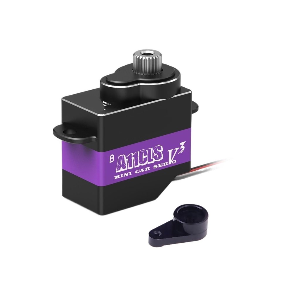 A11CLS V3 Racing Drift Kit Gyro Programmable Servo Overdrive 1.4KG Servo for 1/28 1/24 1/18 RC(JST with Horn)