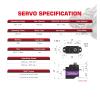 A11CLS V3 Racing Drift Kit Gyro Programmable Servo Overdrive 1.4KG Servo for 1/28 1/24 1/18 RC(JST with Horn) view 2