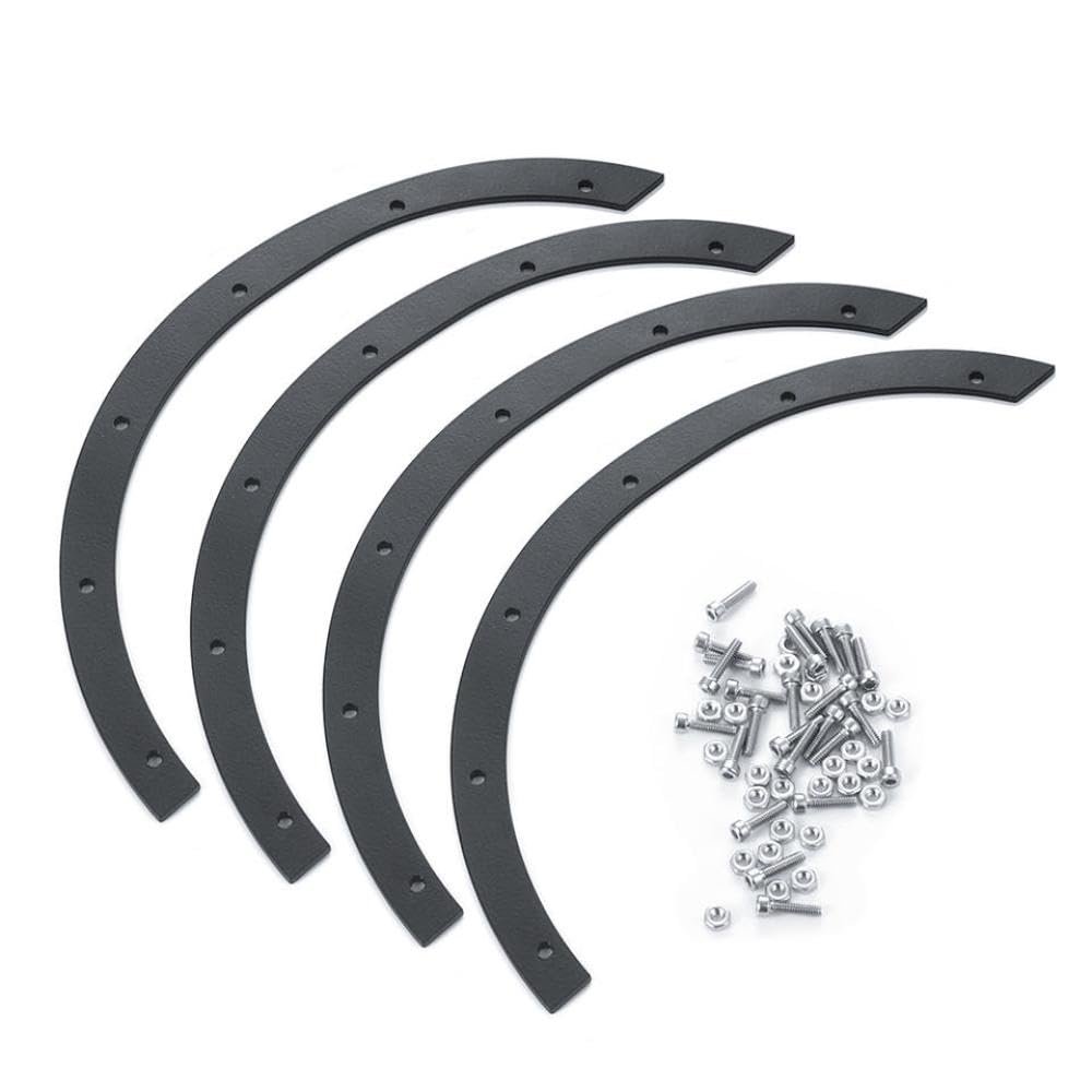4Pcs Front Rear Mud Fenders Flares Wheel Eyebrow Compatible with RC Car Models 1 10 Scale Bronco Aftermarket Replacement