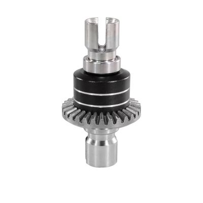 Rc Parts For MJX For Hyper Go 1/16 16207 H16BM PL 1/14 14210 H14BM 14301-02-03 RC Cars Parts Upgraded Metal Front And Rear Differential Gear(Black)