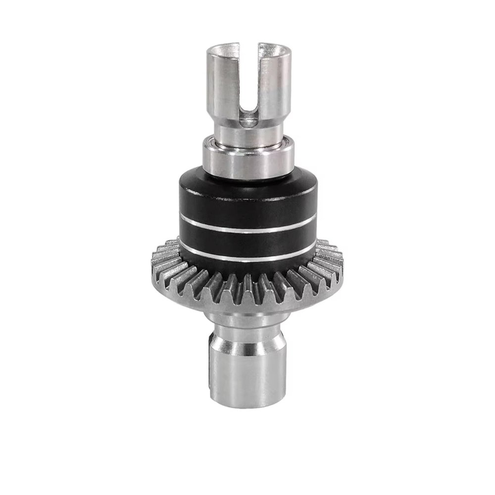 Rc Parts For MJX For Hyper Go 1/16 16207 H16BM PL 1/14 14210 H14BM 14301-02-03 RC Cars Parts Upgraded Metal Front And Rear Differential Gear(Black)