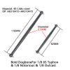40CrMo Steel Center Drive Shaft Dogbone Upgrades Part for Arrma 6S 1/8 Notorious/Outcast/Typhon Durable Harden Steel Axles Center Dogbone Shaft AR310472,AR310470 view 2