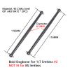 40CrMo Steel Center Drive Shaft Dogbone Upgrades Part for Arrma 6S,Only Fits for 1/7 Limitless V2 Durable Harden Steel Axles Center Dogbone Shaft AR310472 view 2