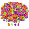 3/4" Bulk 500 Pieces Mini Bright Color Halloween Ghost Erasers view 1