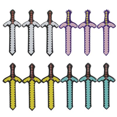 Juguetes inflables de gran tamao espada PartyFour colors paquete de 12recuerdos de fiesta,accesorios de juego de rol para, recuerdos de fiesta blow up sword