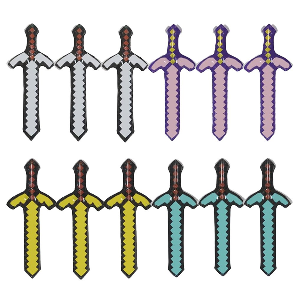 Juguetes inflables de gran tamao espada PartyFour colors paquete de 12recuerdos de fiesta,accesorios de juego de rol para, recuerdos de fiesta blow up sword