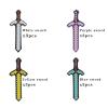 Juguetes inflables de gran tamao espada PartyFour colors paquete de 12recuerdos de fiesta,accesorios de juego de rol para, recuerdos de fiesta blow up sword view 2