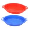 BCOATH 2pcs Portable Sand Sifter for Lightweight Beach Sand for Hand Coordination and Imaginative Play in Blue and Red view 1