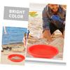 BCOATH 2pcs Portable Sand Sifter for Lightweight Beach Sand for Hand Coordination and Imaginative Play in Blue and Red view 2