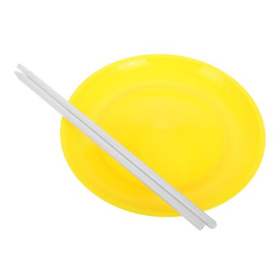 BCOATH Lightweight Juggling Plate and Stick Set for Stage Performances Circus and Festival Prop Handle Spinning for Party Favor and Acrobatic Shows
